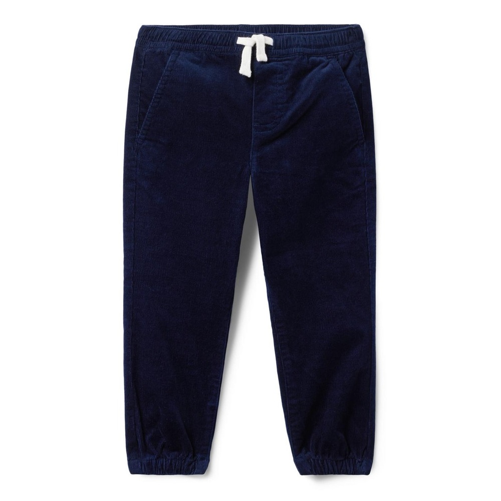 Janie and Jack navy corduroy joggers - Picture 1 of 2